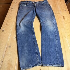 Levi's 501 Jeans Vintage 90's Mens Fits Like 34x30 Denim Straight Button Fly